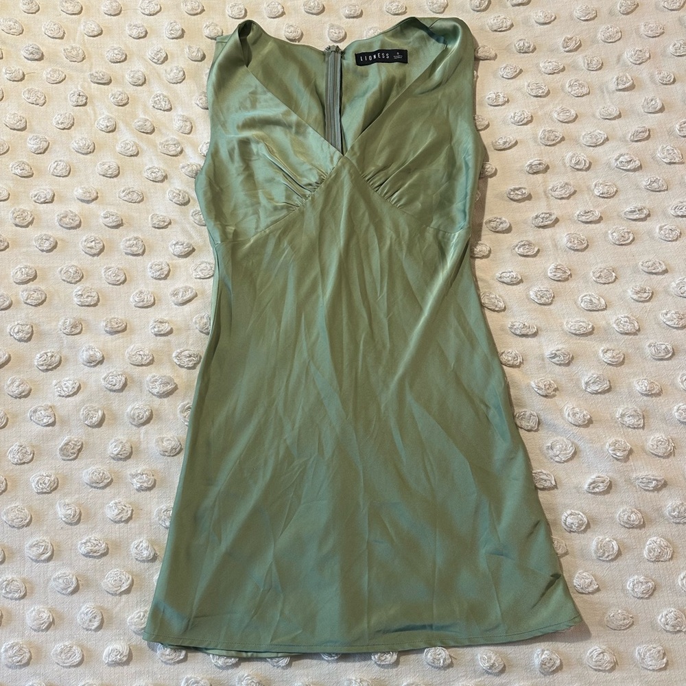 Sage Lioness Slip Dress Size Small